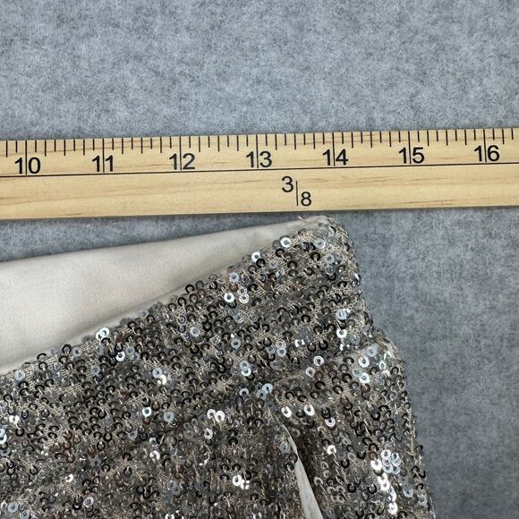 Cable & Gauge Sequin Jogger WMNS S Champagne Statement Pants Sparkle Glamour - Picture 10 of 14